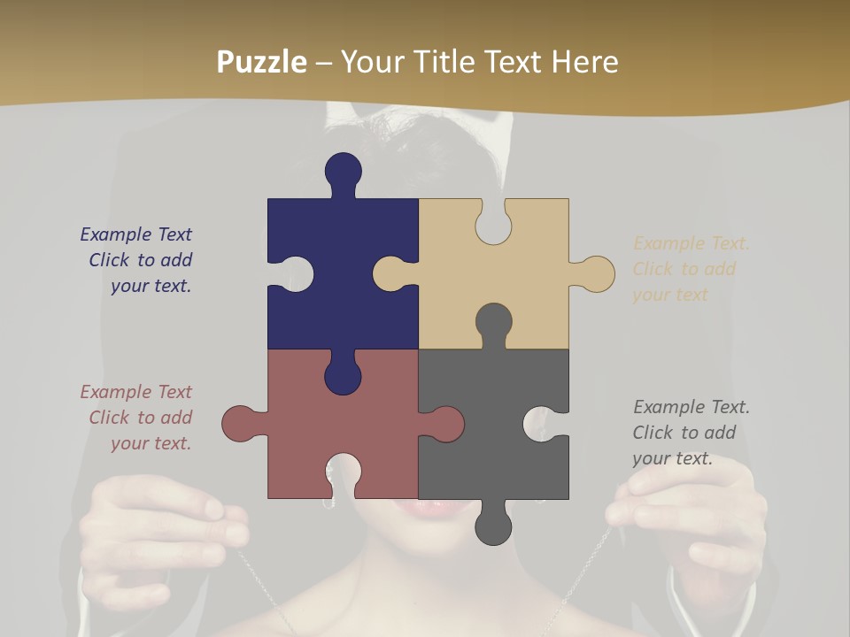 Lipstick Eye Female PowerPoint Template