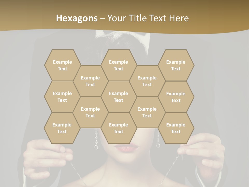 Lipstick Eye Female PowerPoint Template