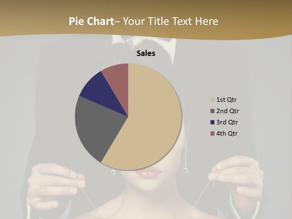 Lipstick Eye Female PowerPoint Template