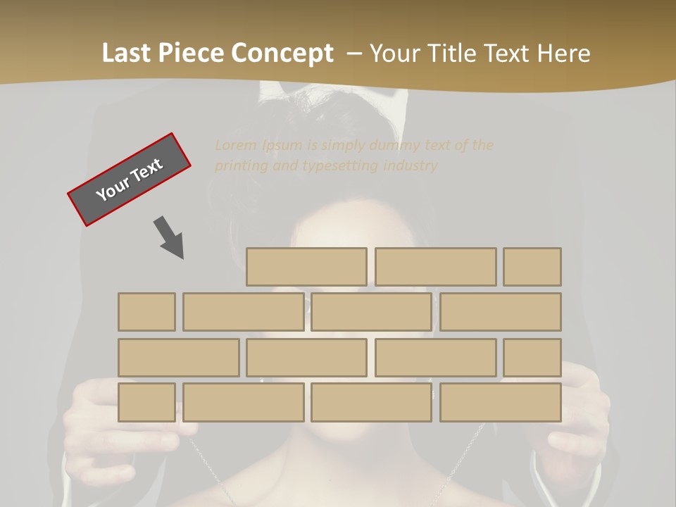 Lipstick Eye Female PowerPoint Template