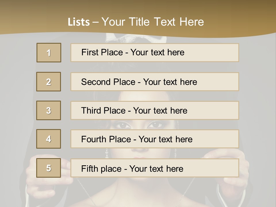 Lipstick Eye Female PowerPoint Template