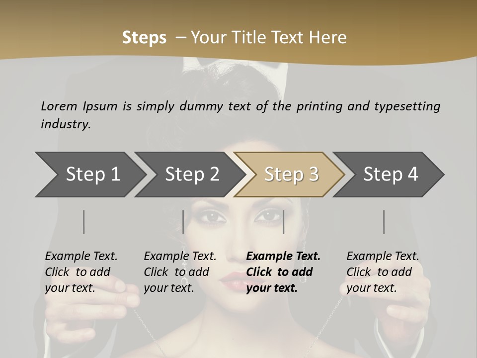 Lipstick Eye Female PowerPoint Template