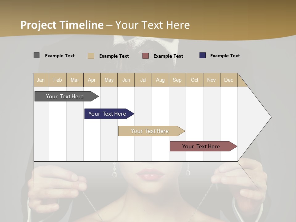 Lipstick Eye Female PowerPoint Template