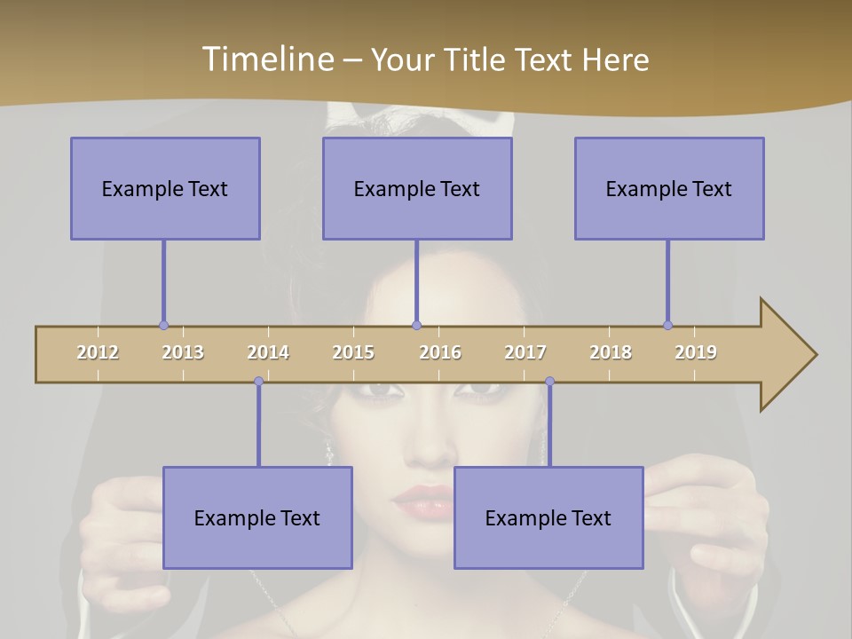 Lipstick Eye Female PowerPoint Template