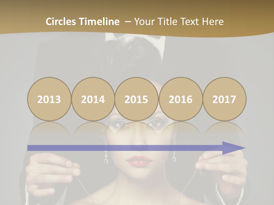 Lipstick Eye Female PowerPoint Template