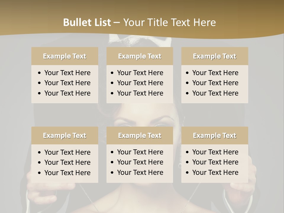 Lipstick Eye Female PowerPoint Template