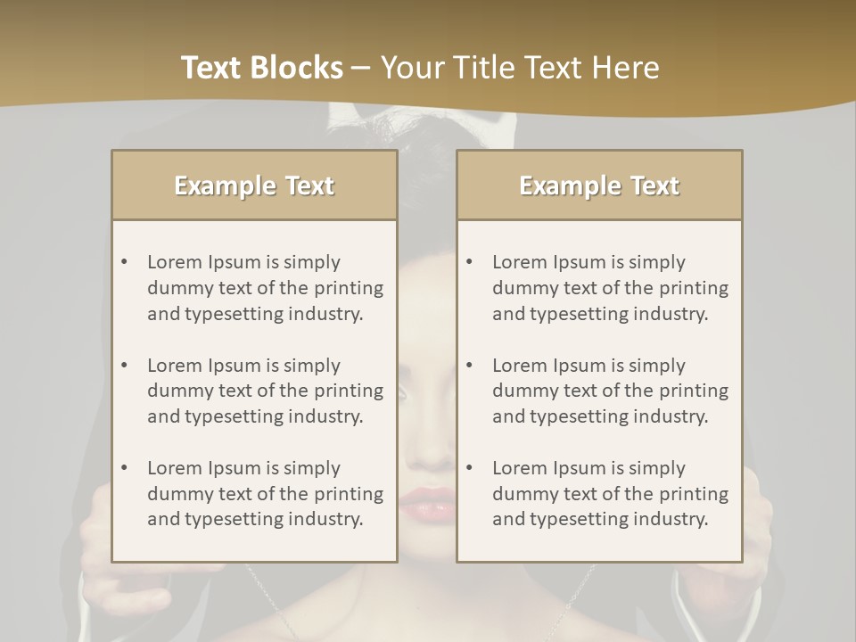 Lipstick Eye Female PowerPoint Template