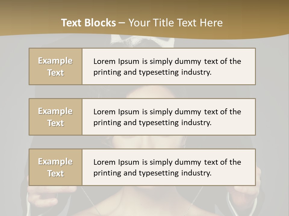 Lipstick Eye Female PowerPoint Template