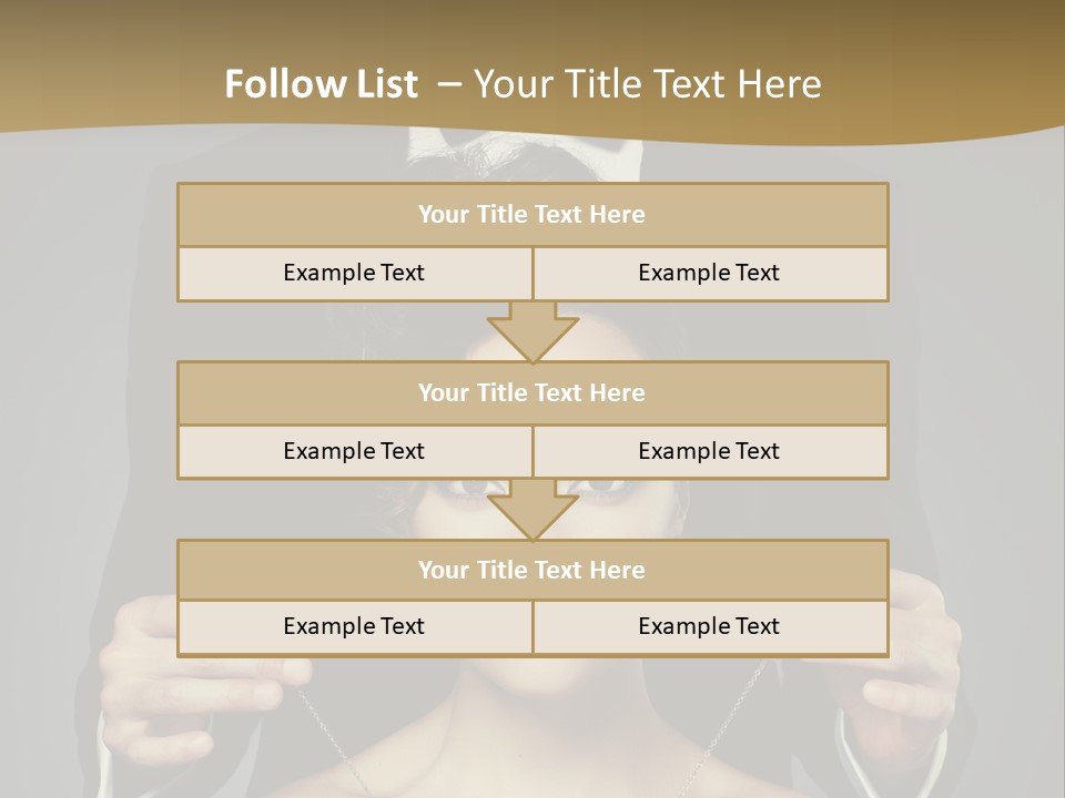 Lipstick Eye Female PowerPoint Template