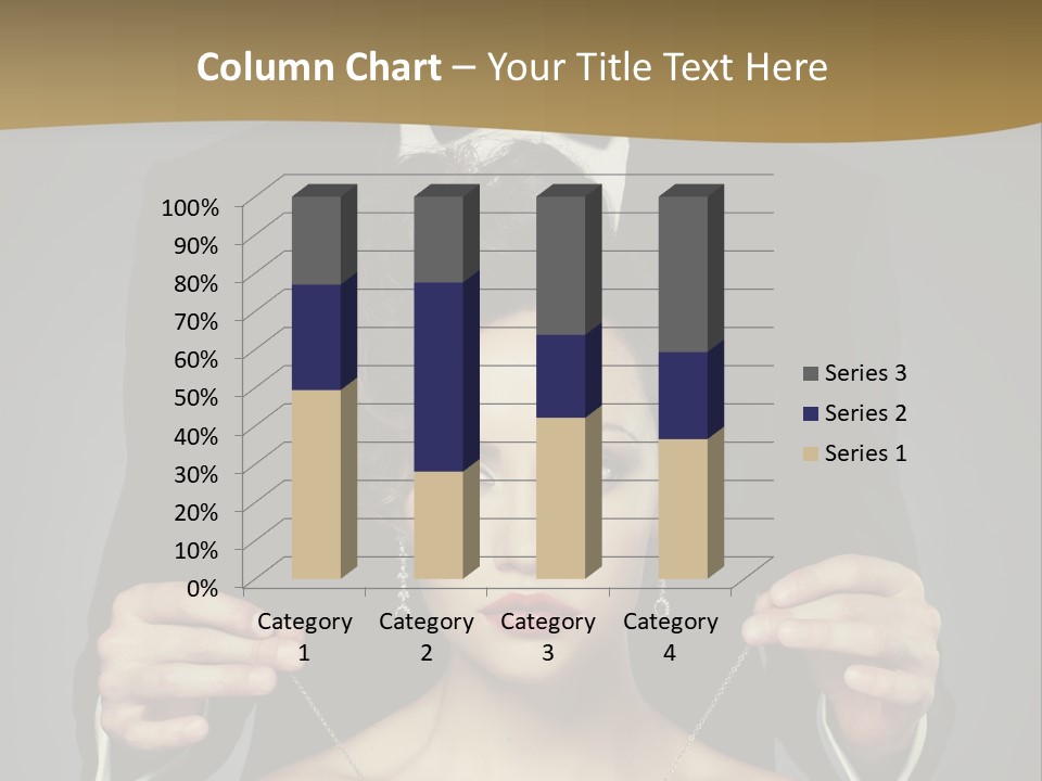 Lipstick Eye Female PowerPoint Template