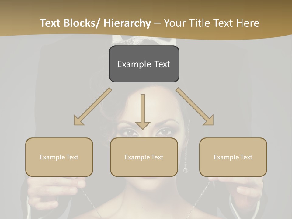 Lipstick Eye Female PowerPoint Template