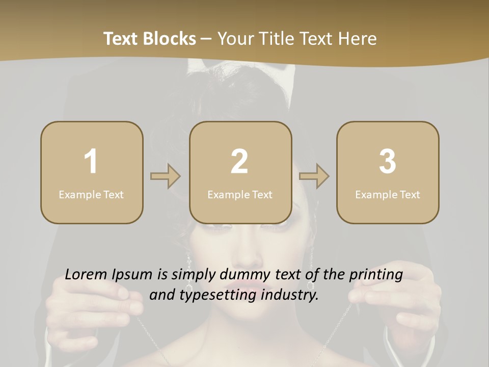 Lipstick Eye Female PowerPoint Template