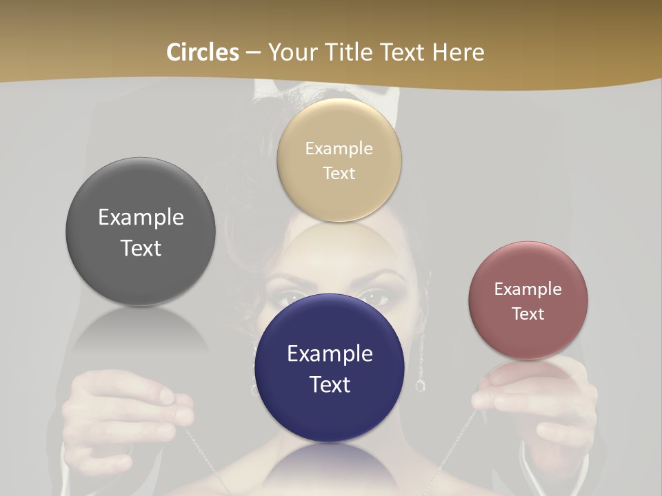 Lipstick Eye Female PowerPoint Template