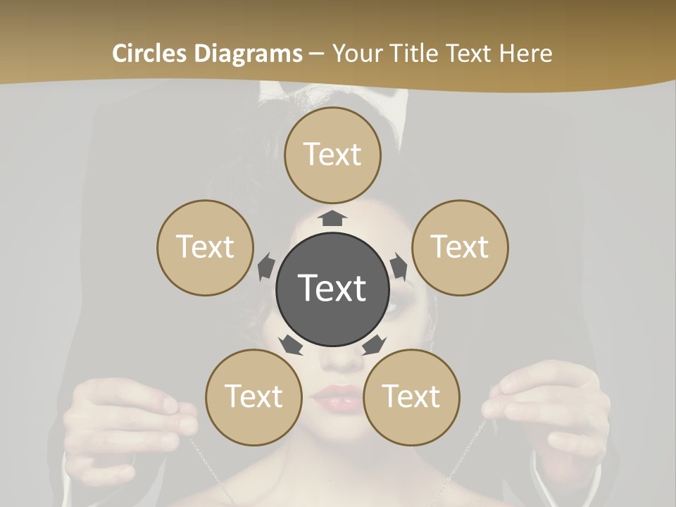 Lipstick Eye Female PowerPoint Template