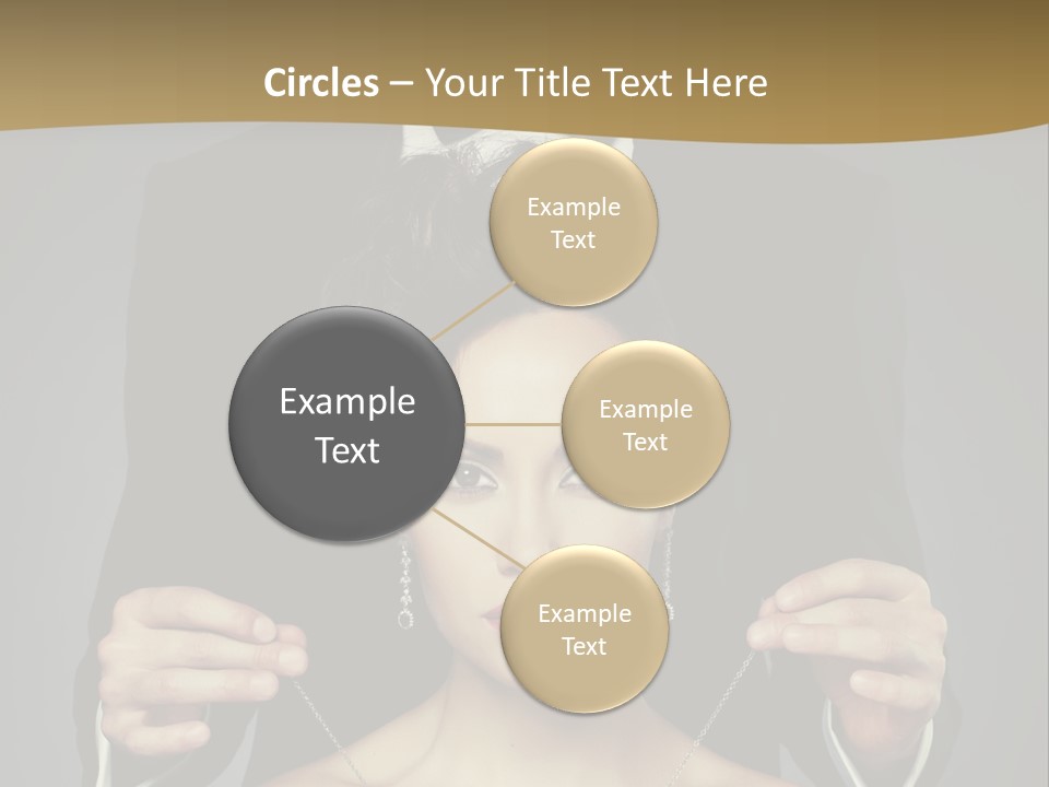 Lipstick Eye Female PowerPoint Template