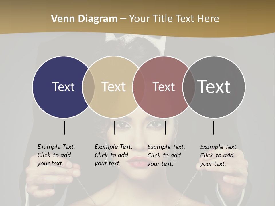 Lipstick Eye Female PowerPoint Template