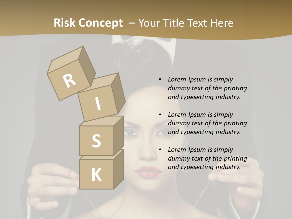 Lipstick Eye Female PowerPoint Template