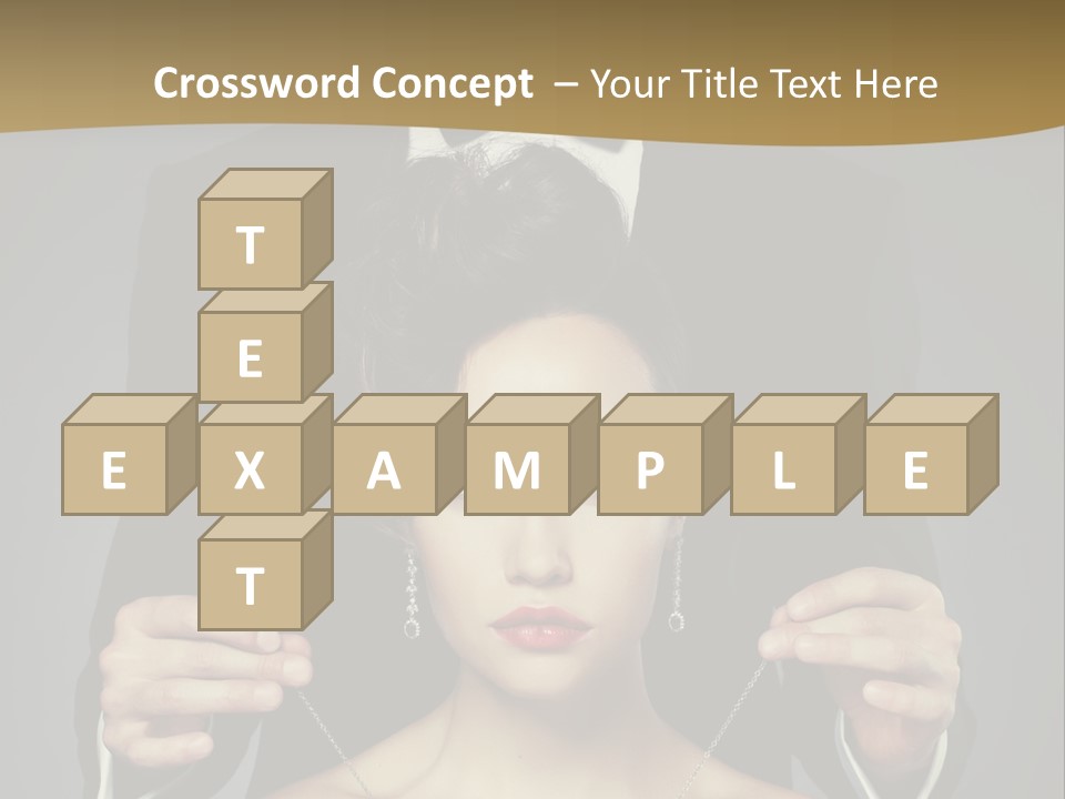 Lipstick Eye Female PowerPoint Template