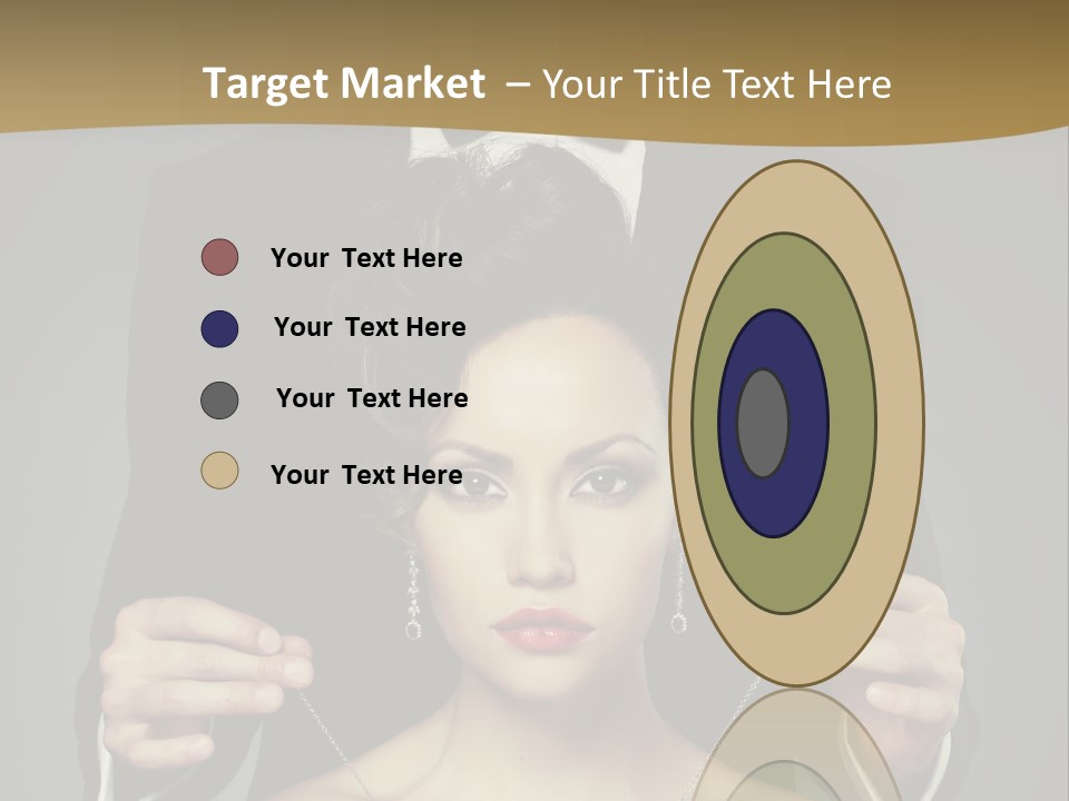 Lipstick Eye Female PowerPoint Template