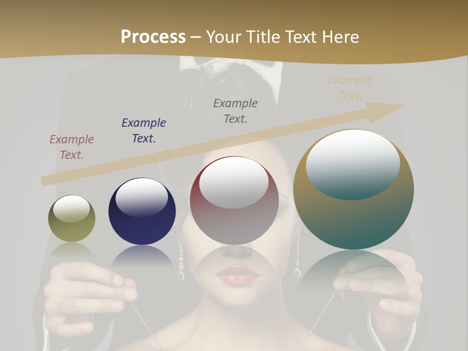Lipstick Eye Female PowerPoint Template