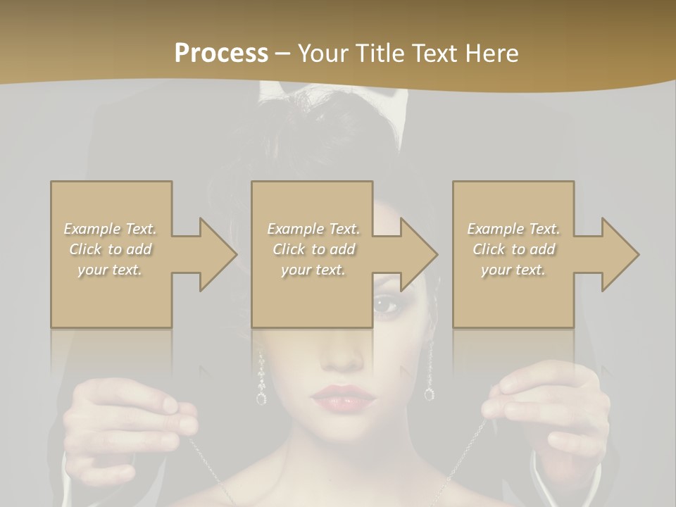 Lipstick Eye Female PowerPoint Template