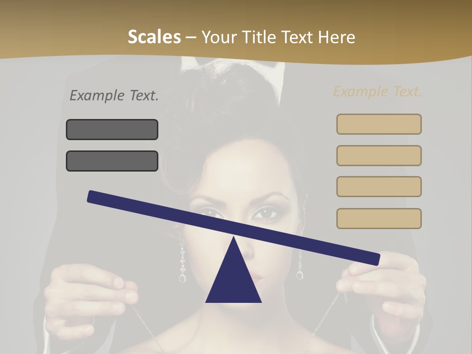 Lipstick Eye Female PowerPoint Template