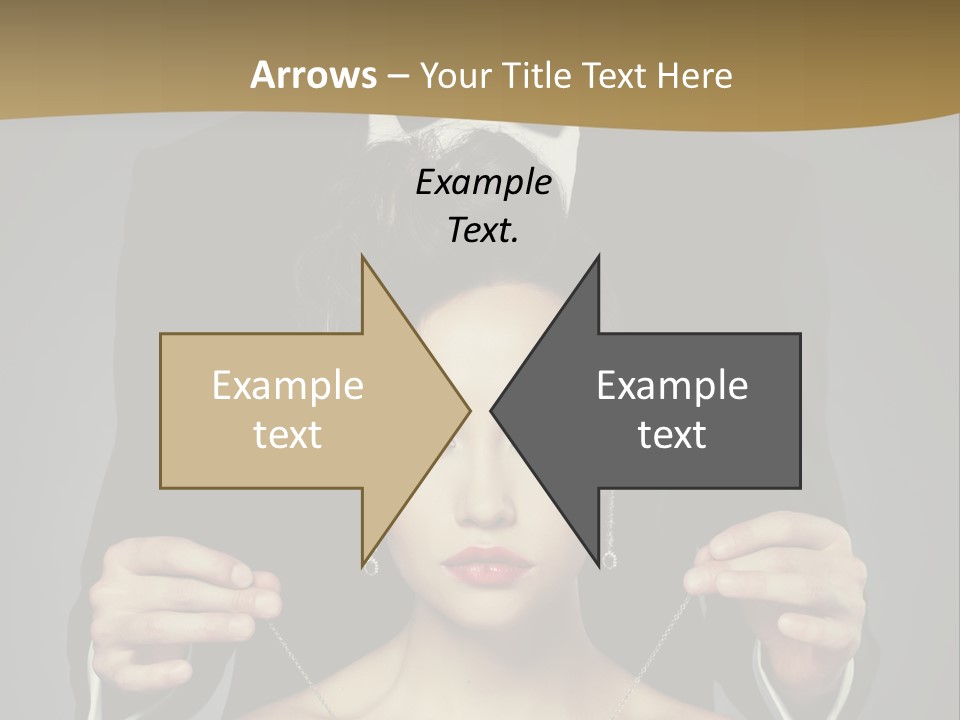 Lipstick Eye Female PowerPoint Template