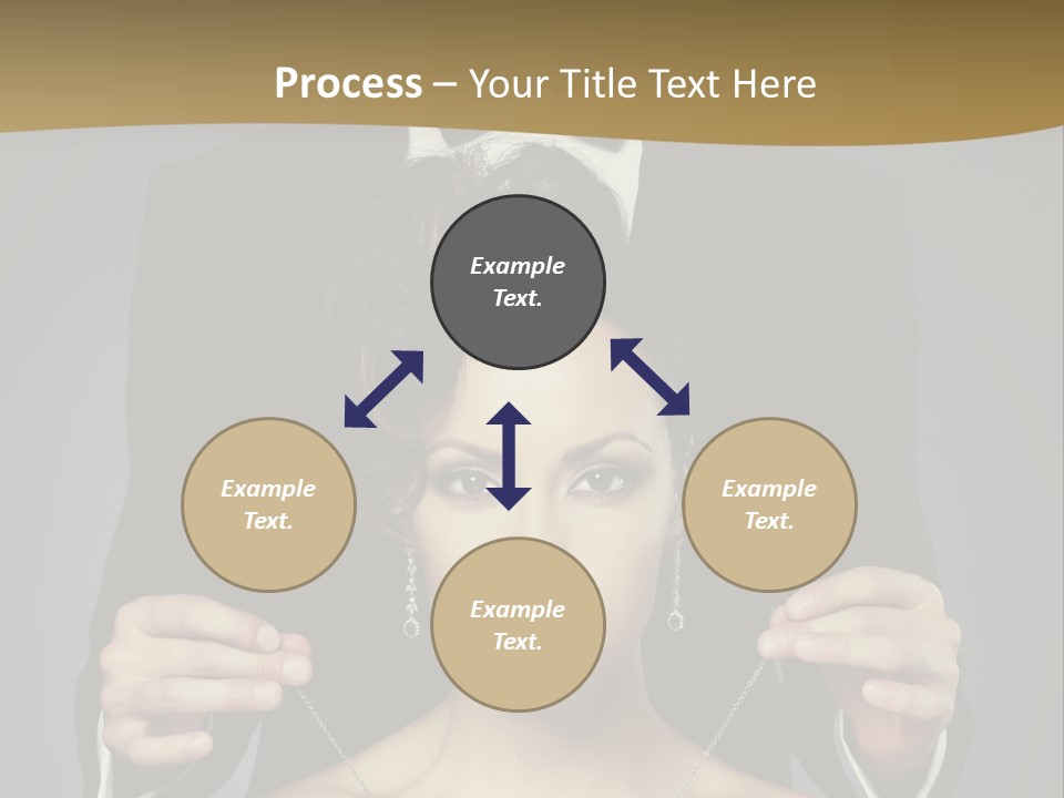 Lipstick Eye Female PowerPoint Template