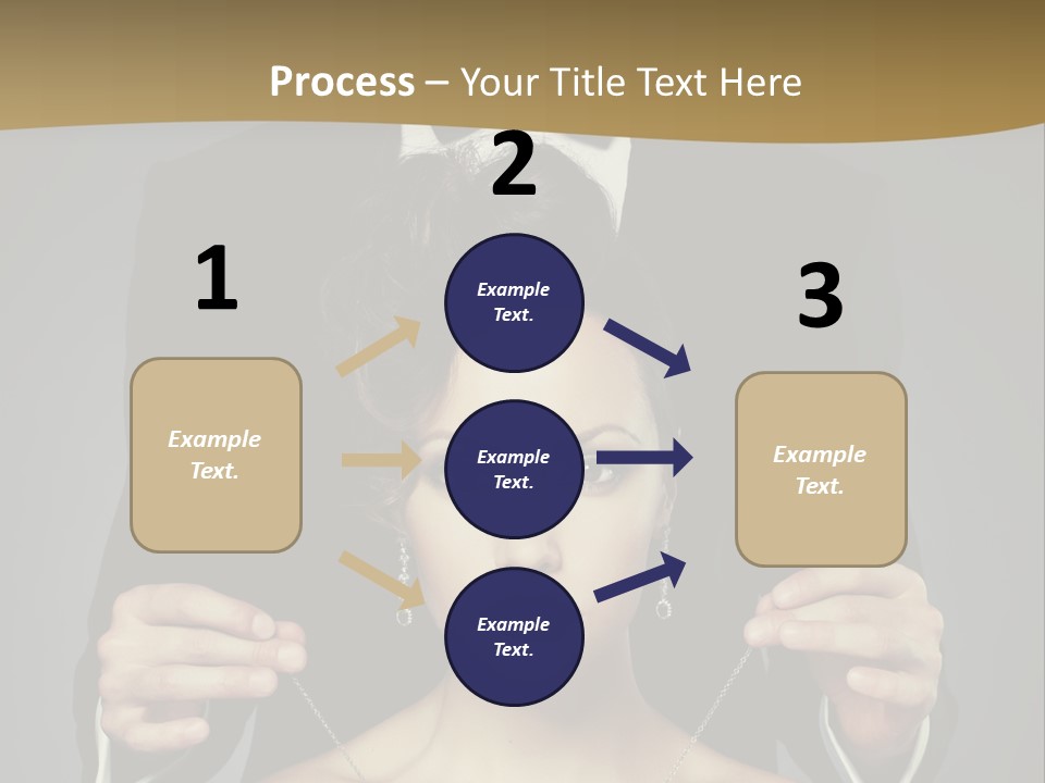 Lipstick Eye Female PowerPoint Template