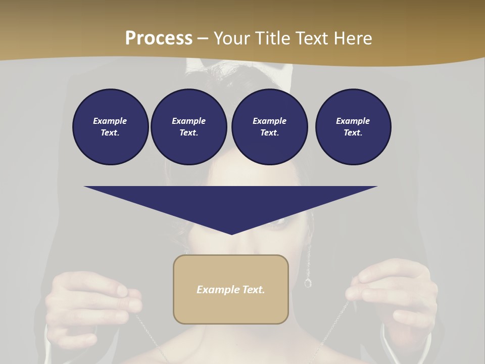 Lipstick Eye Female PowerPoint Template