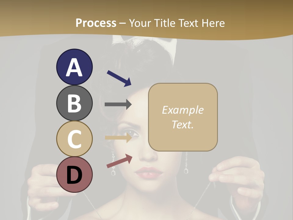 Lipstick Eye Female PowerPoint Template