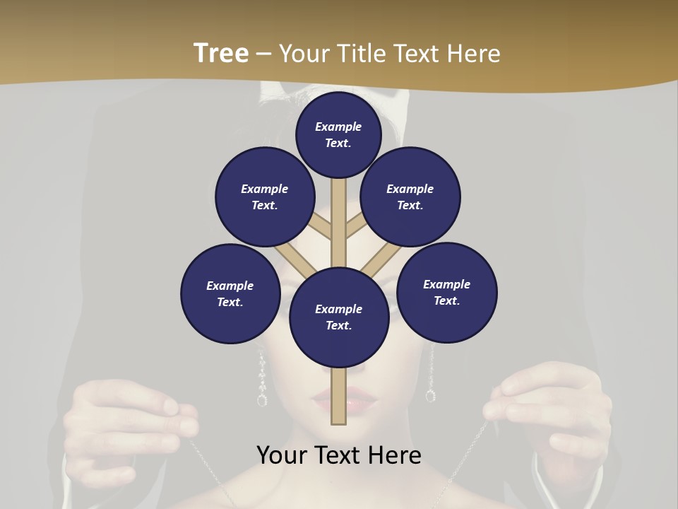 Lipstick Eye Female PowerPoint Template