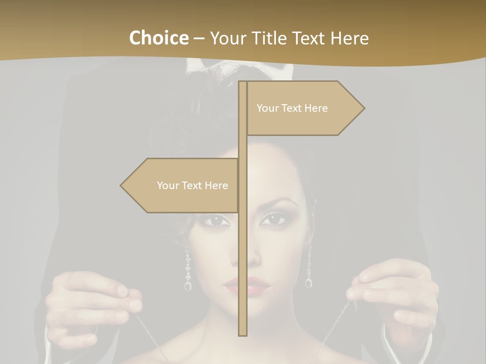 Lipstick Eye Female PowerPoint Template