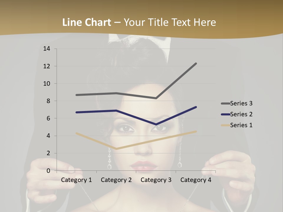 Lipstick Eye Female PowerPoint Template