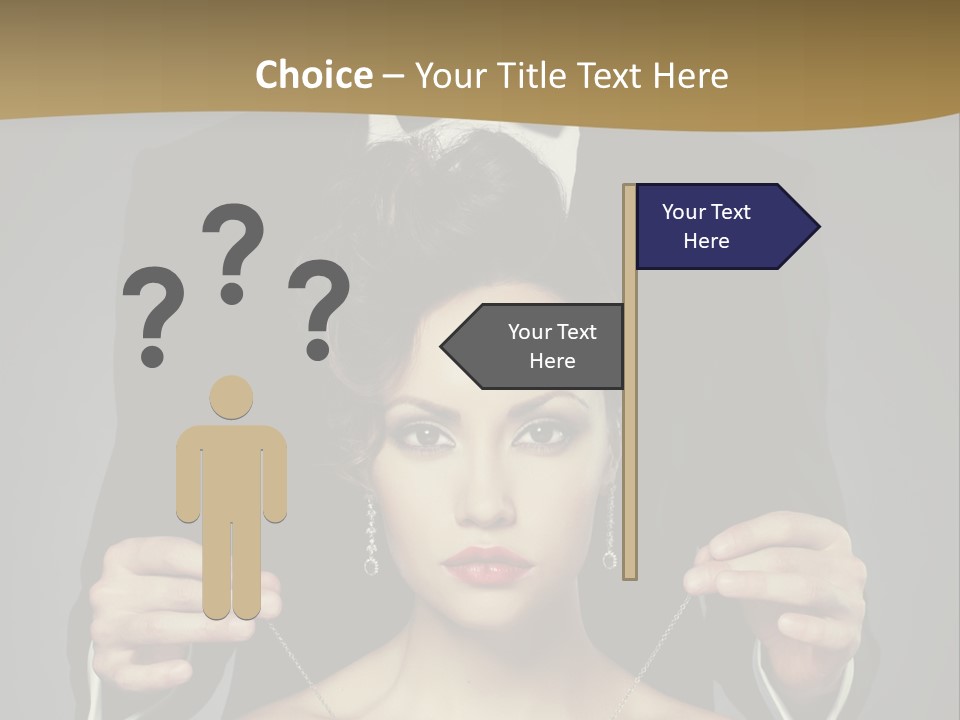 Lipstick Eye Female PowerPoint Template