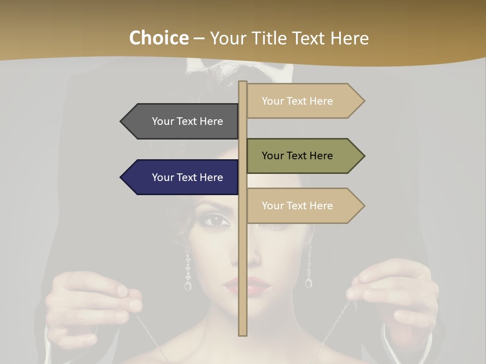 Lipstick Eye Female PowerPoint Template