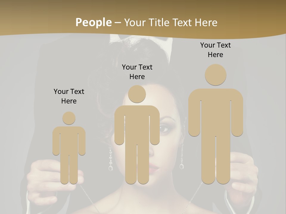 Lipstick Eye Female PowerPoint Template