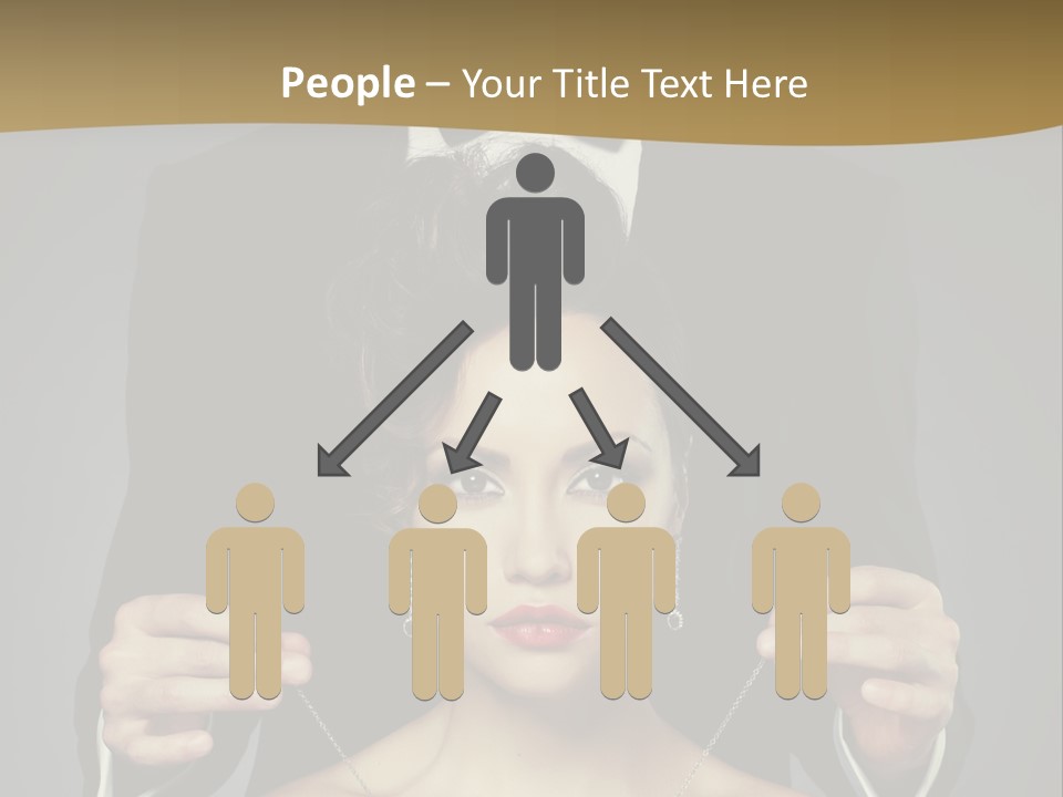 Lipstick Eye Female PowerPoint Template