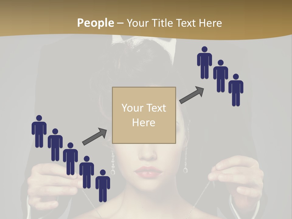 Lipstick Eye Female PowerPoint Template