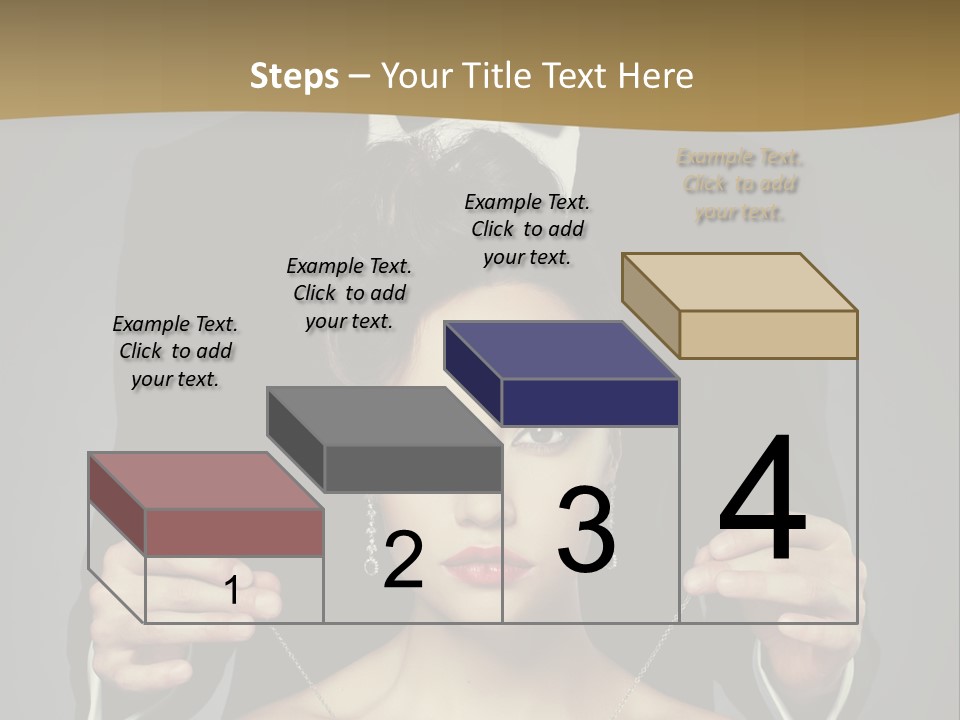 Lipstick Eye Female PowerPoint Template