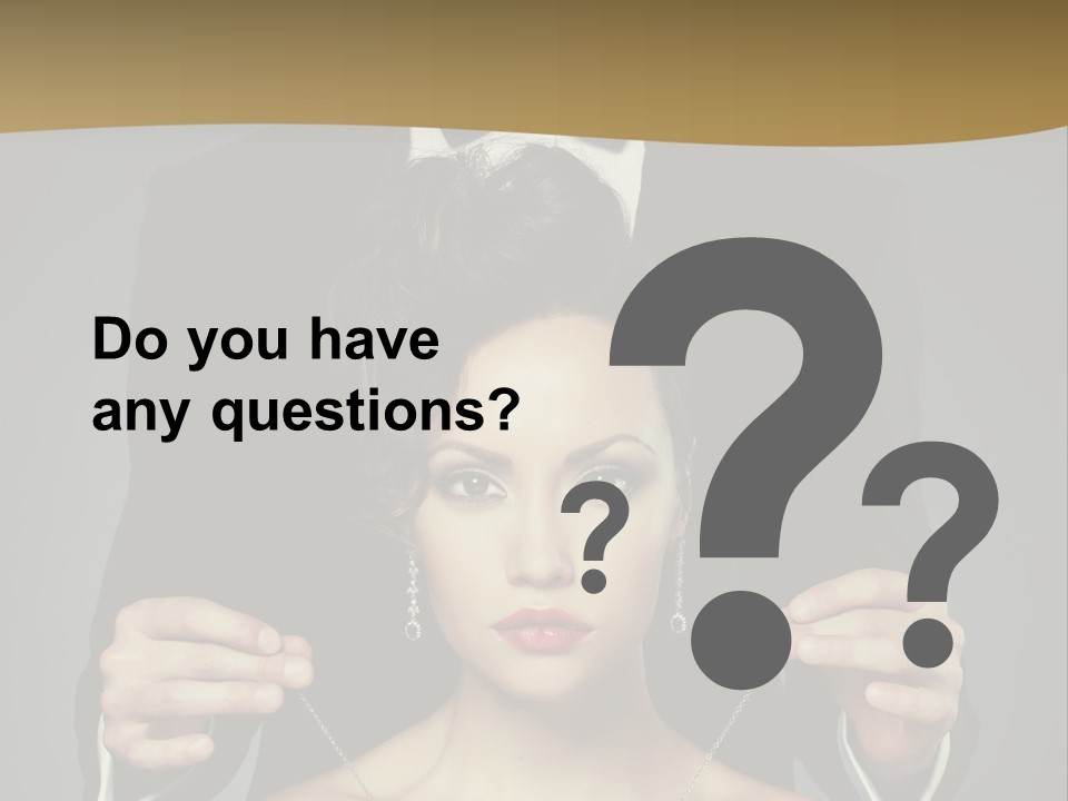 Lipstick Eye Female PowerPoint Template