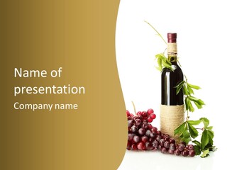 Expensive Alcoholic Claret PowerPoint Template