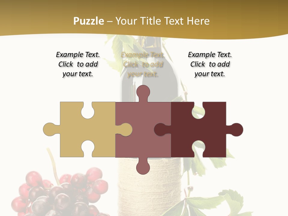 Expensive Alcoholic Claret PowerPoint Template