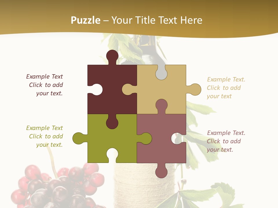 Expensive Alcoholic Claret PowerPoint Template