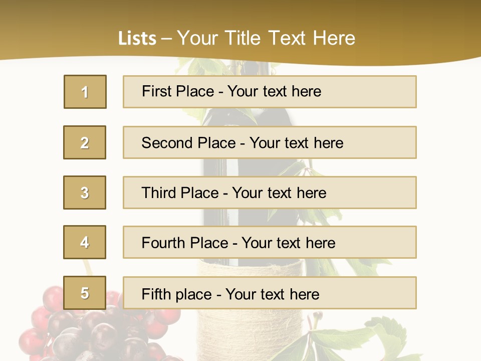 Expensive Alcoholic Claret PowerPoint Template