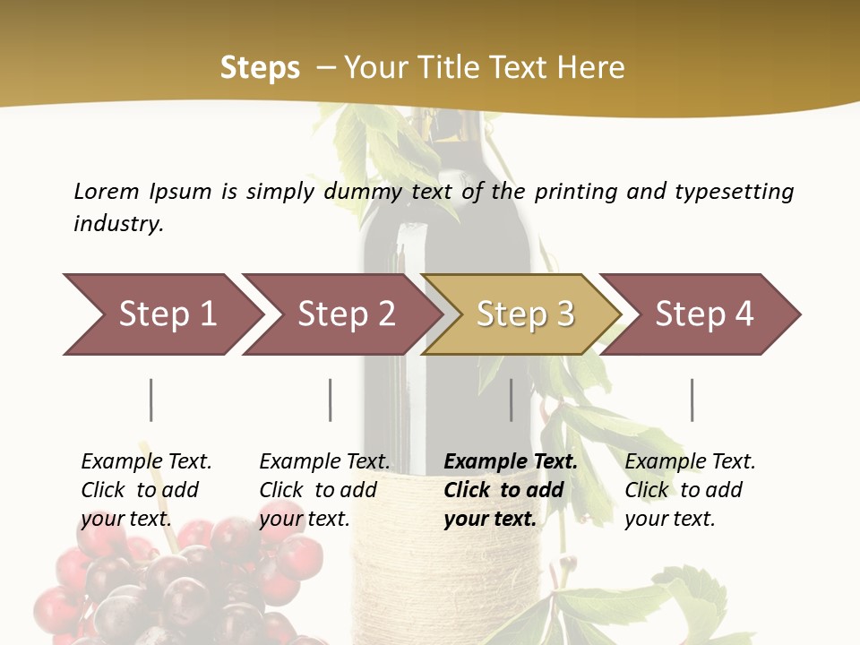 Expensive Alcoholic Claret PowerPoint Template