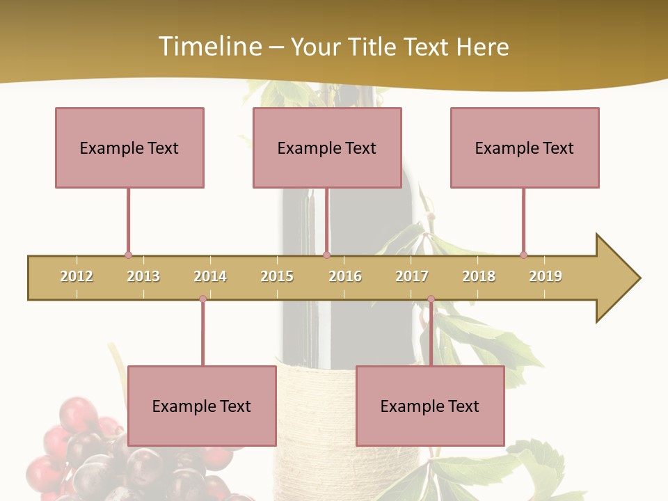 Expensive Alcoholic Claret PowerPoint Template