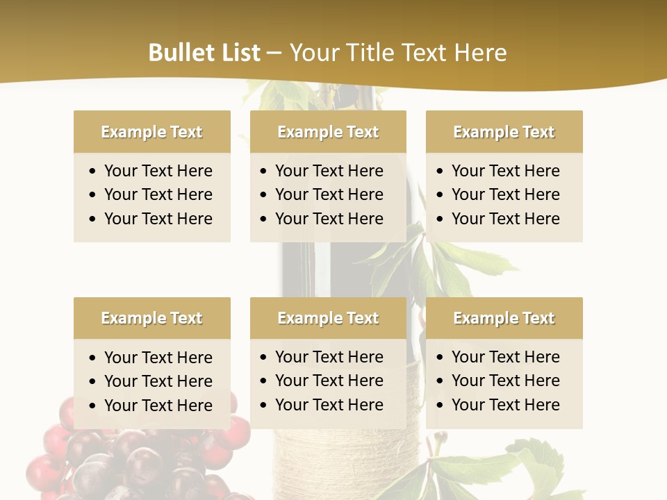 Expensive Alcoholic Claret PowerPoint Template