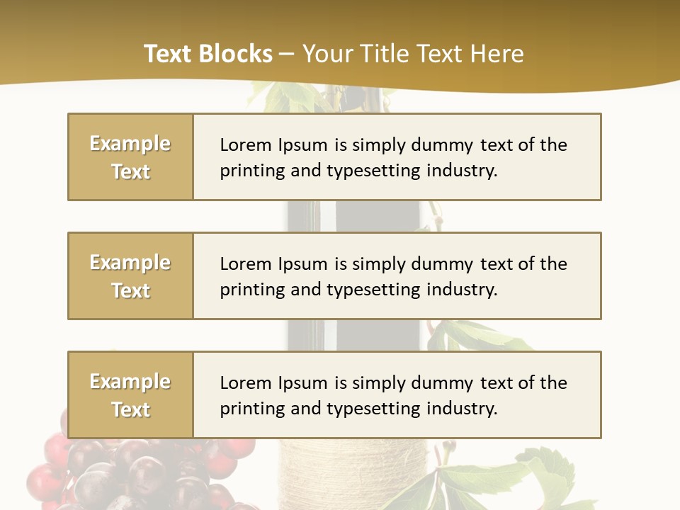 Expensive Alcoholic Claret PowerPoint Template