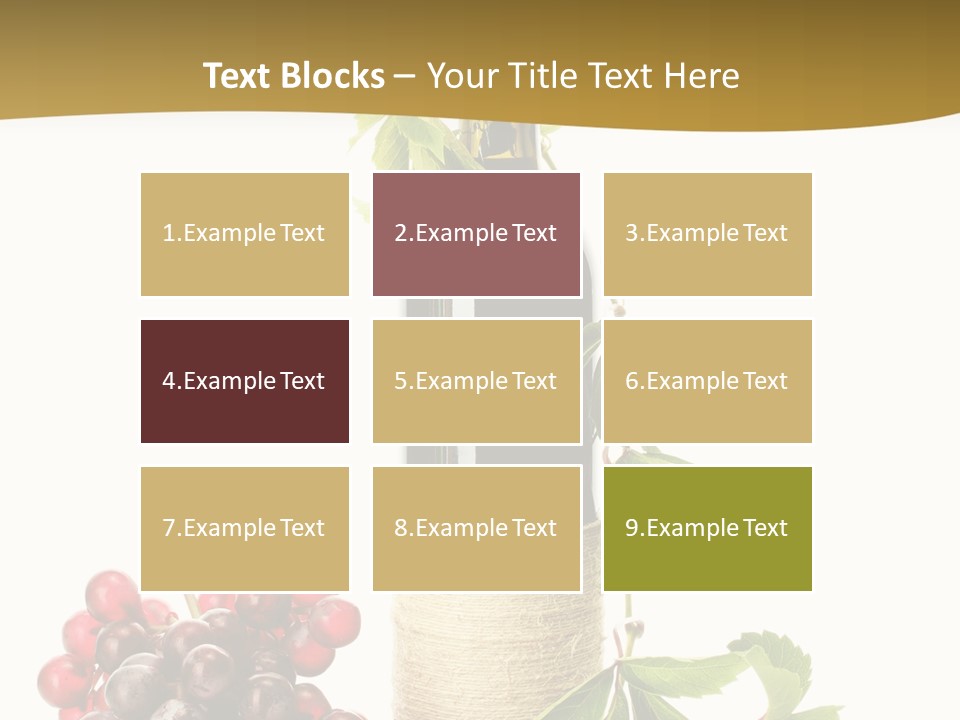 Expensive Alcoholic Claret PowerPoint Template